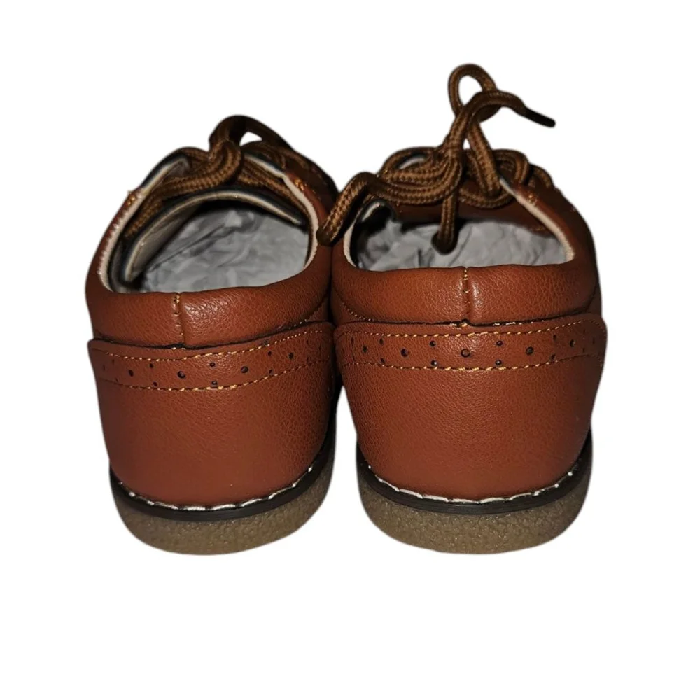 Boy's MECKIOR Brown Dress Shoes Size 30